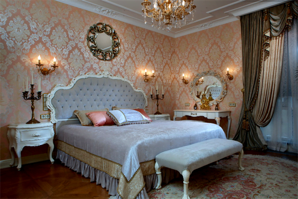 klasik yatak odası dekorasyonları